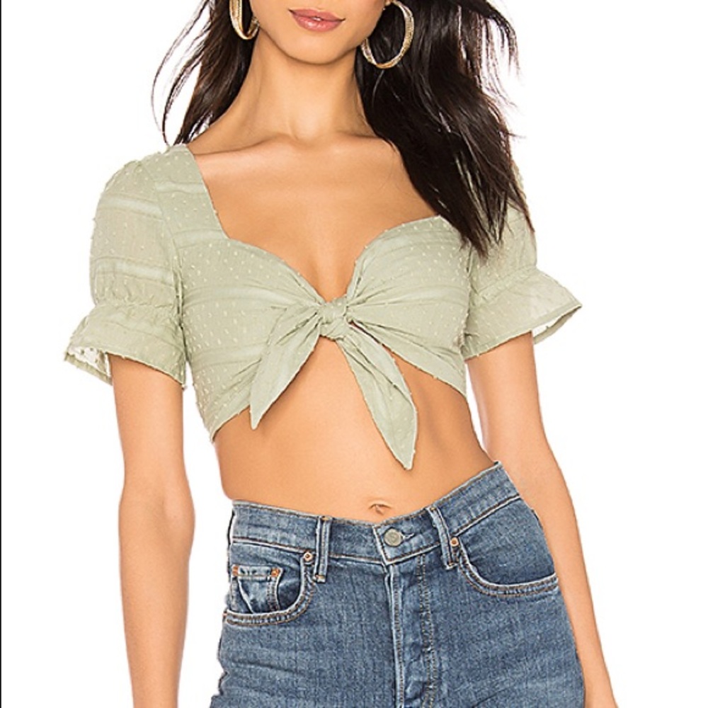 Green Crop Top